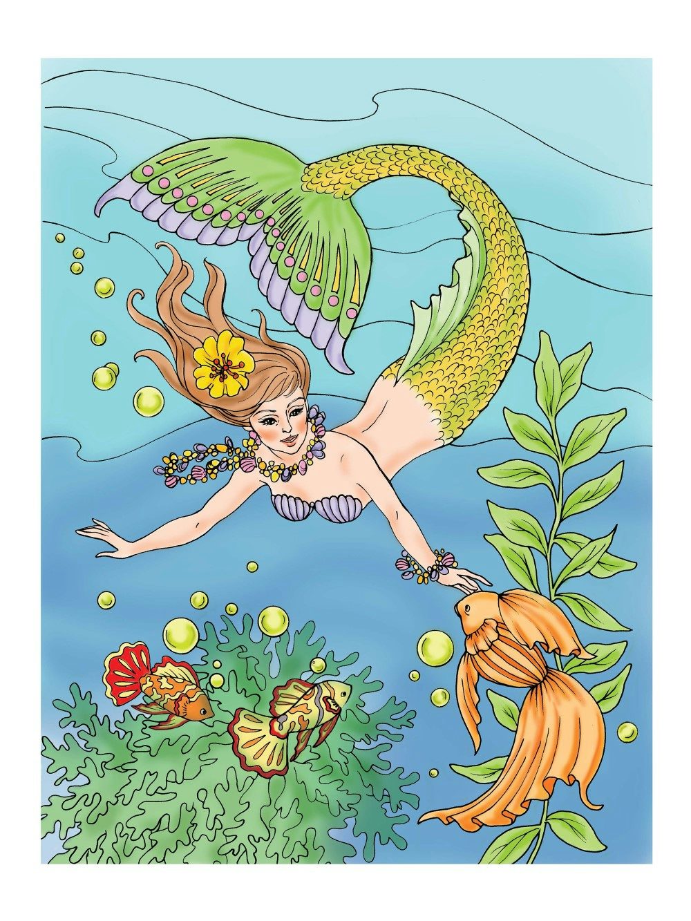 DVR Creative Haven® Coloring Book: Mermaids