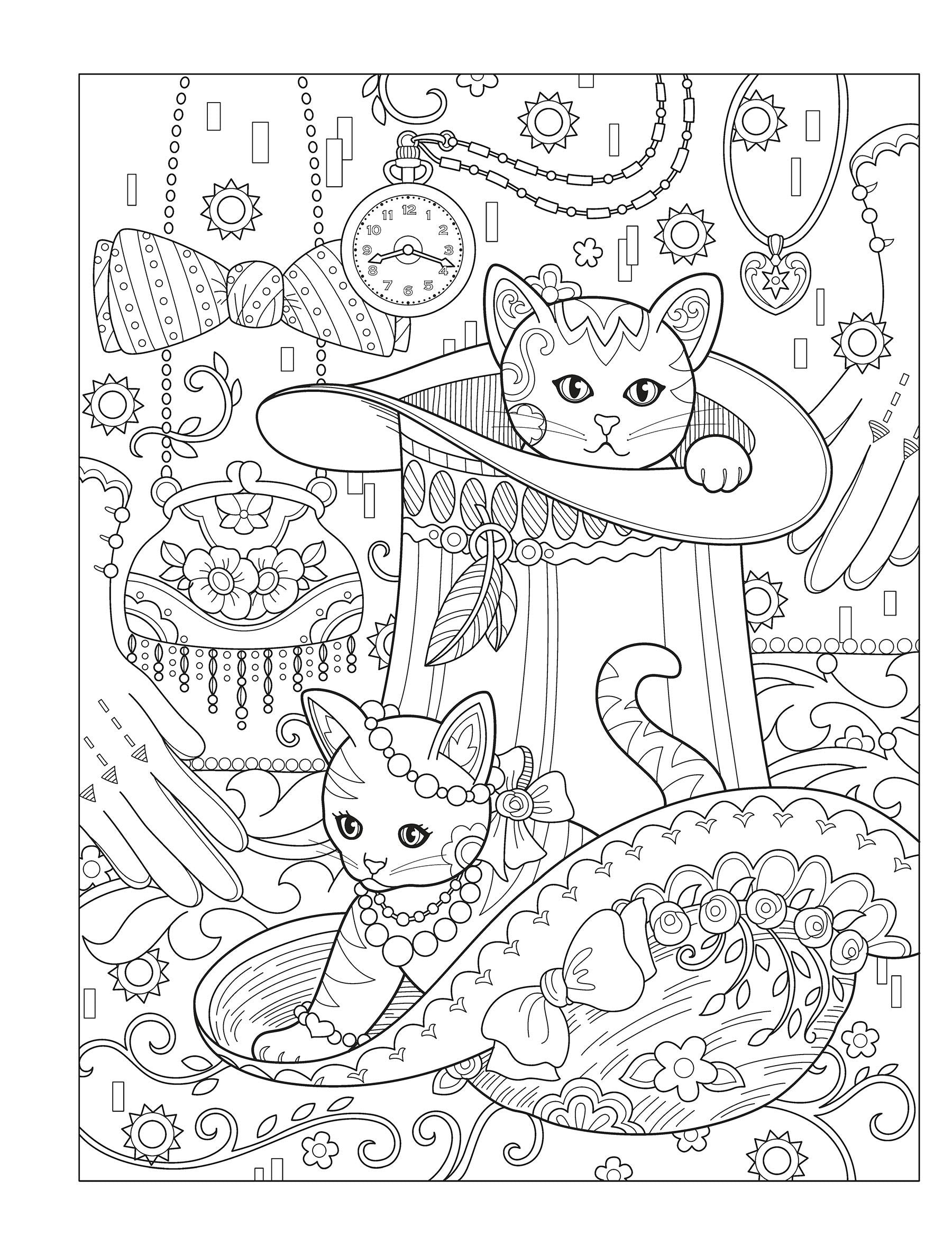 DVR Creative Haven® Coloring Book: Creative Kittens