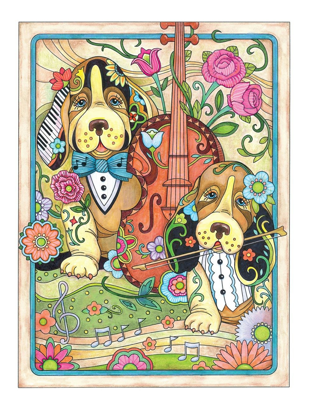 DVR Creative Haven® Coloring Book: Playful Puppies