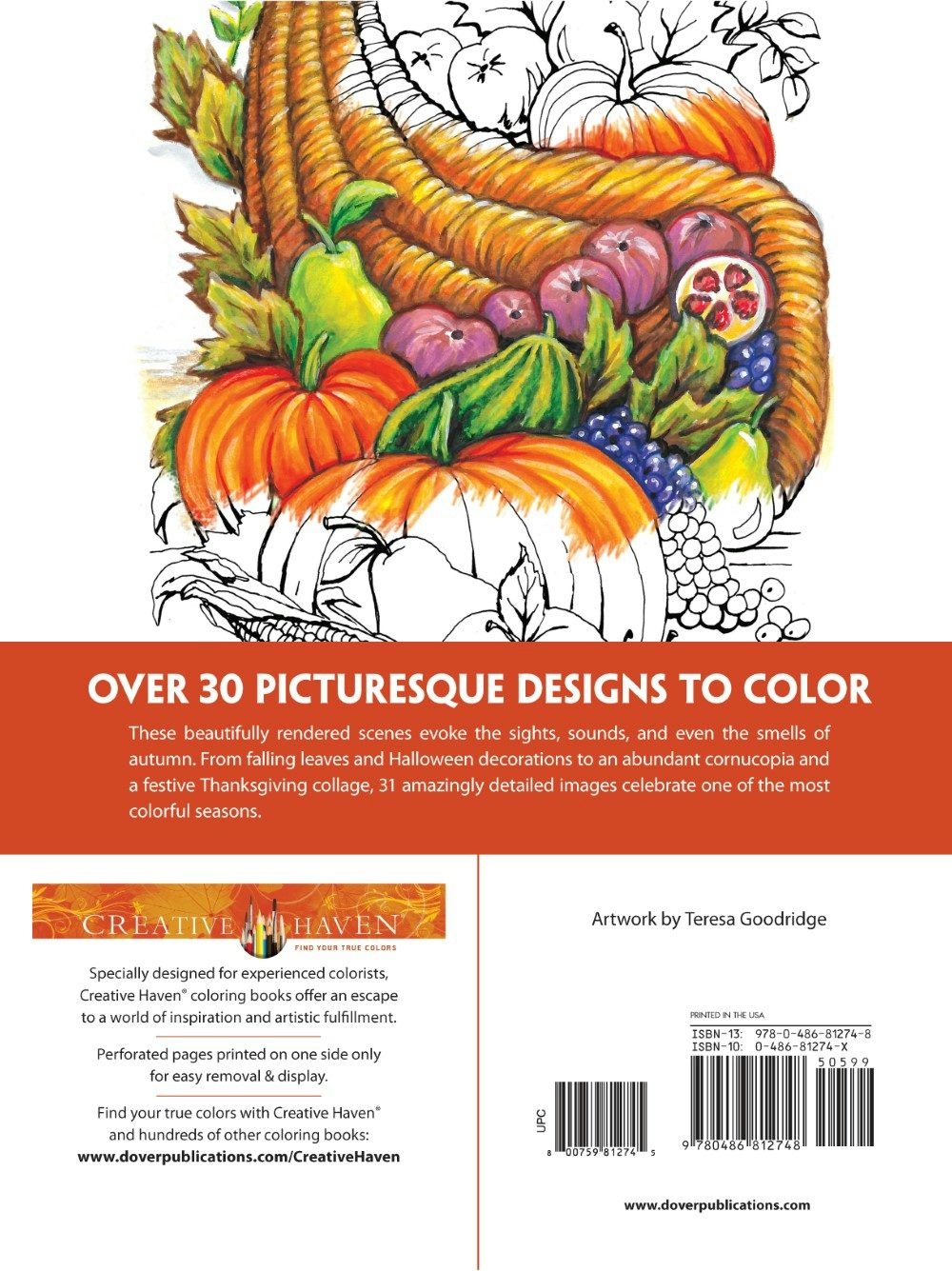 Creative Haven® Coloring Book: Autumn Scenes
