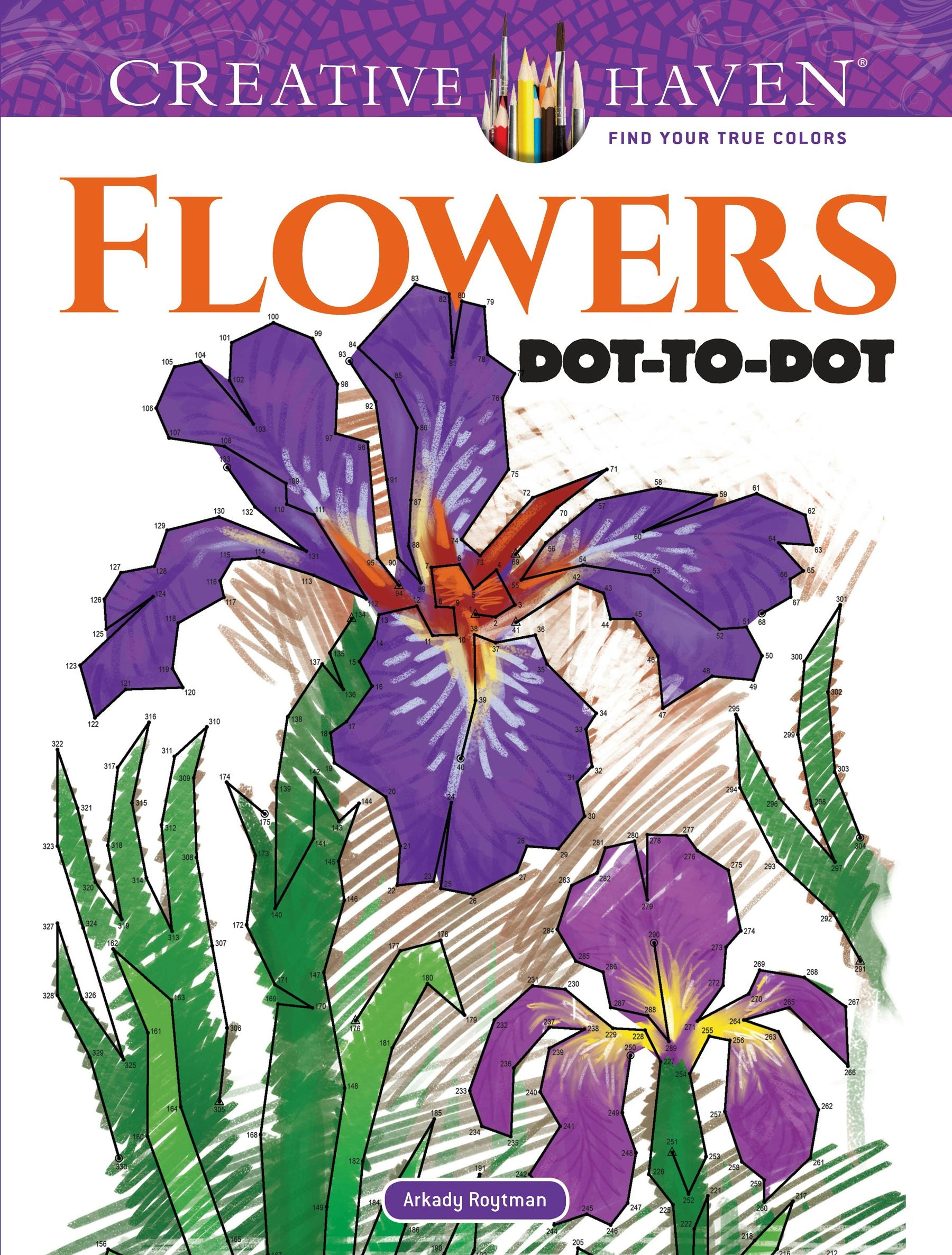 DVR Creative Haven® Dot-To-Dot: Flowers