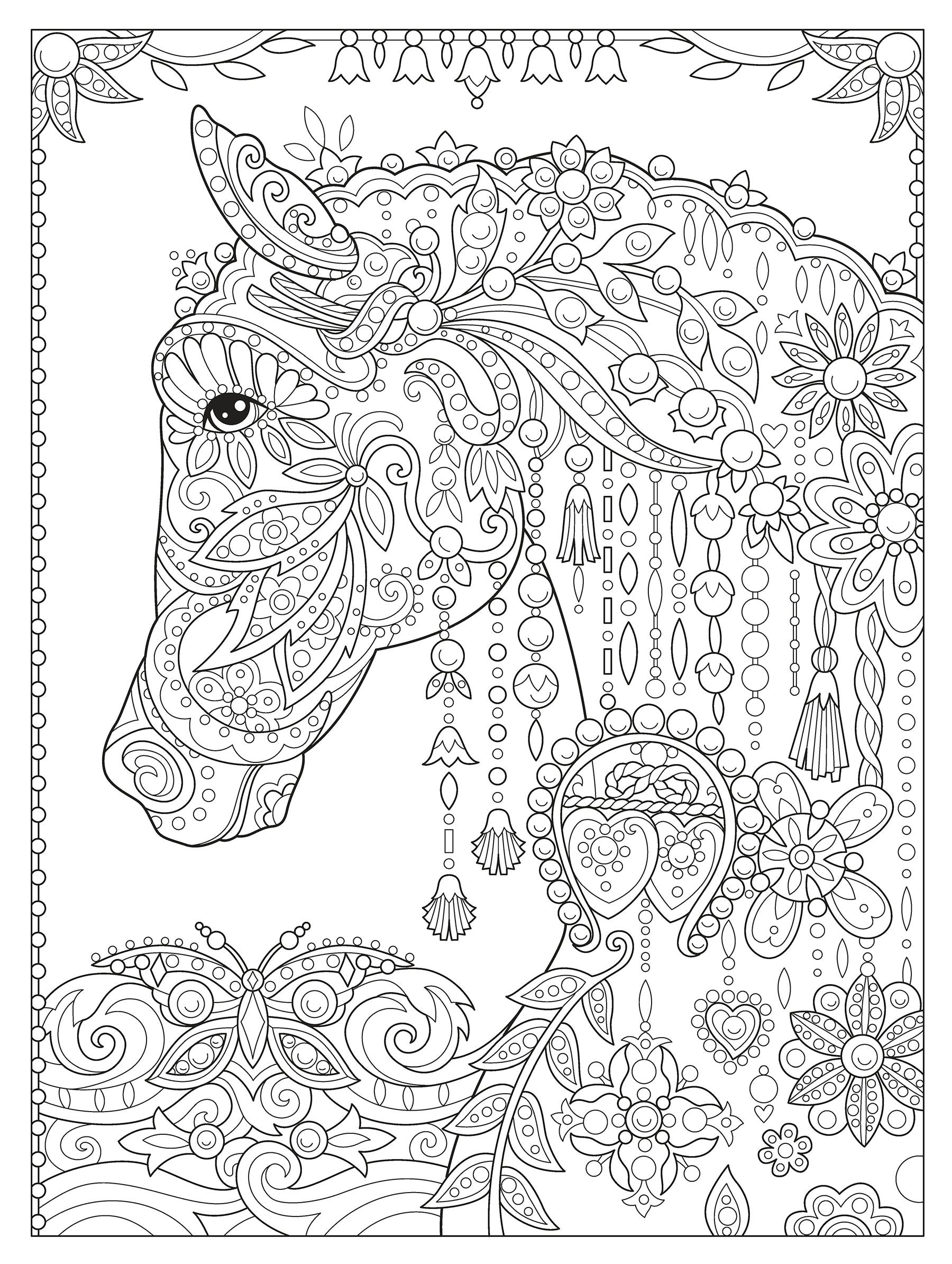 DVR Creative Haven® Coloring Book: Dream Horses