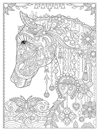 DVR Creative Haven® Coloring Book: Dream Horses