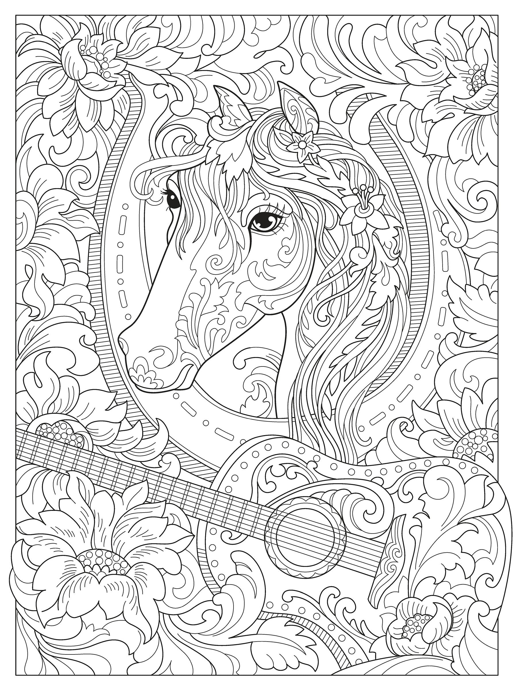 DVR Creative Haven® Coloring Book: Dream Horses