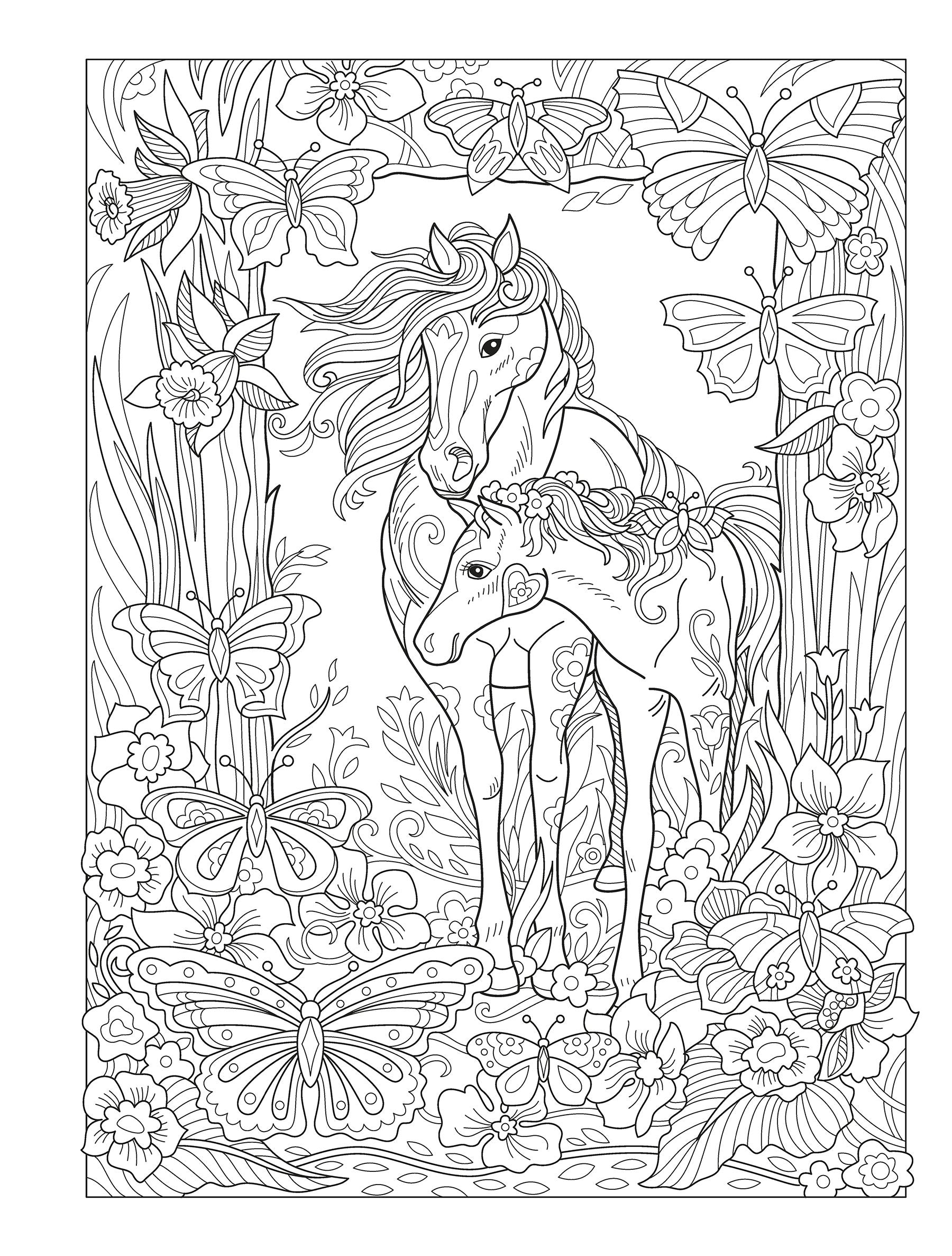 DVR Creative Haven® Coloring Book: Dream Horses