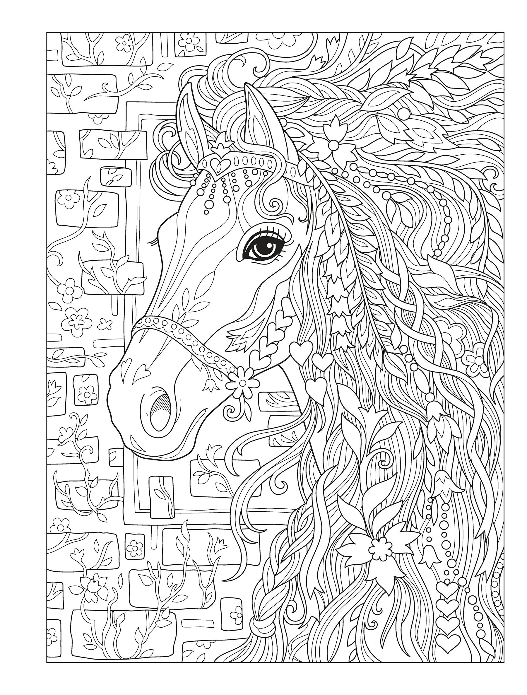 DVR Creative Haven® Coloring Book: Dream Horses