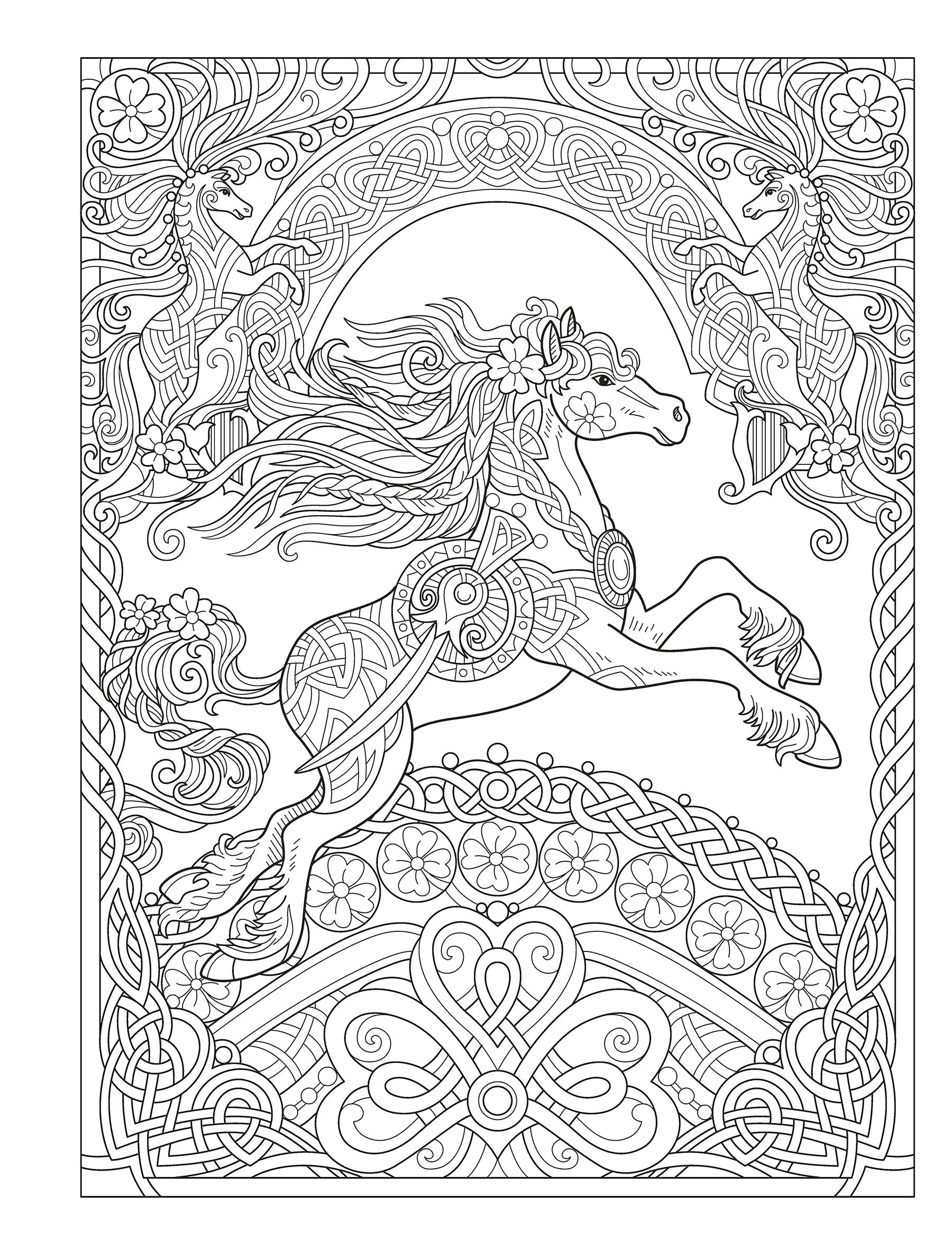 DVR Creative Haven® Coloring Book: Dream Horses