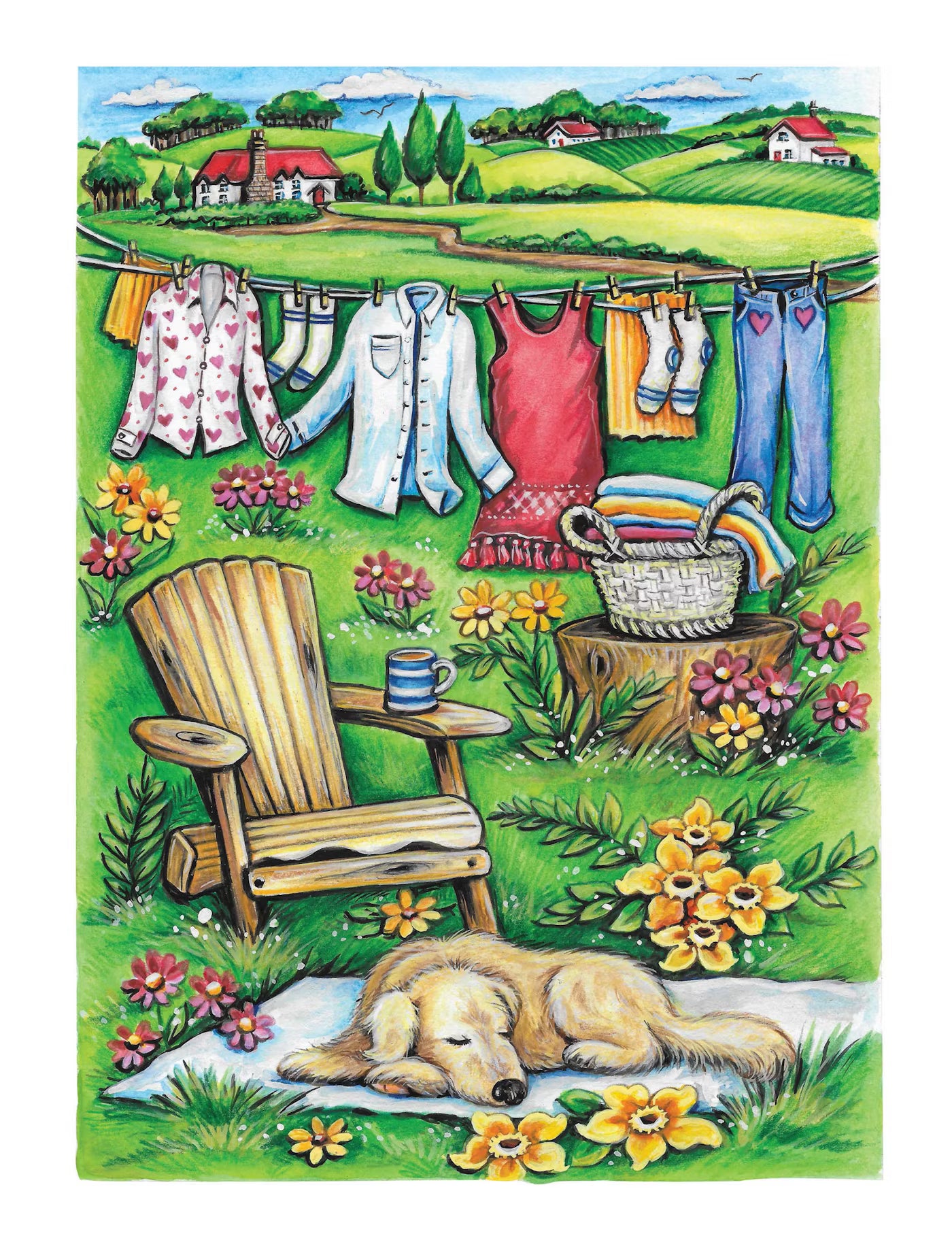 Creative Haven® Coloring Book: Romantic Country Scenes