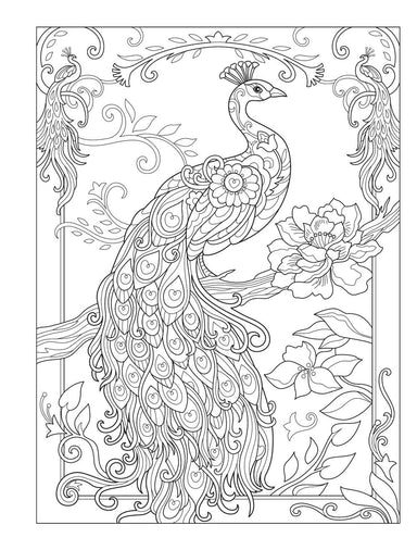 DVR Creative Haven® Coloring Book: Birds & Blossoms