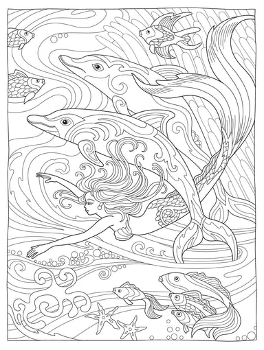 DVR Creative Haven® Coloring Books: Magnificent Mermaids