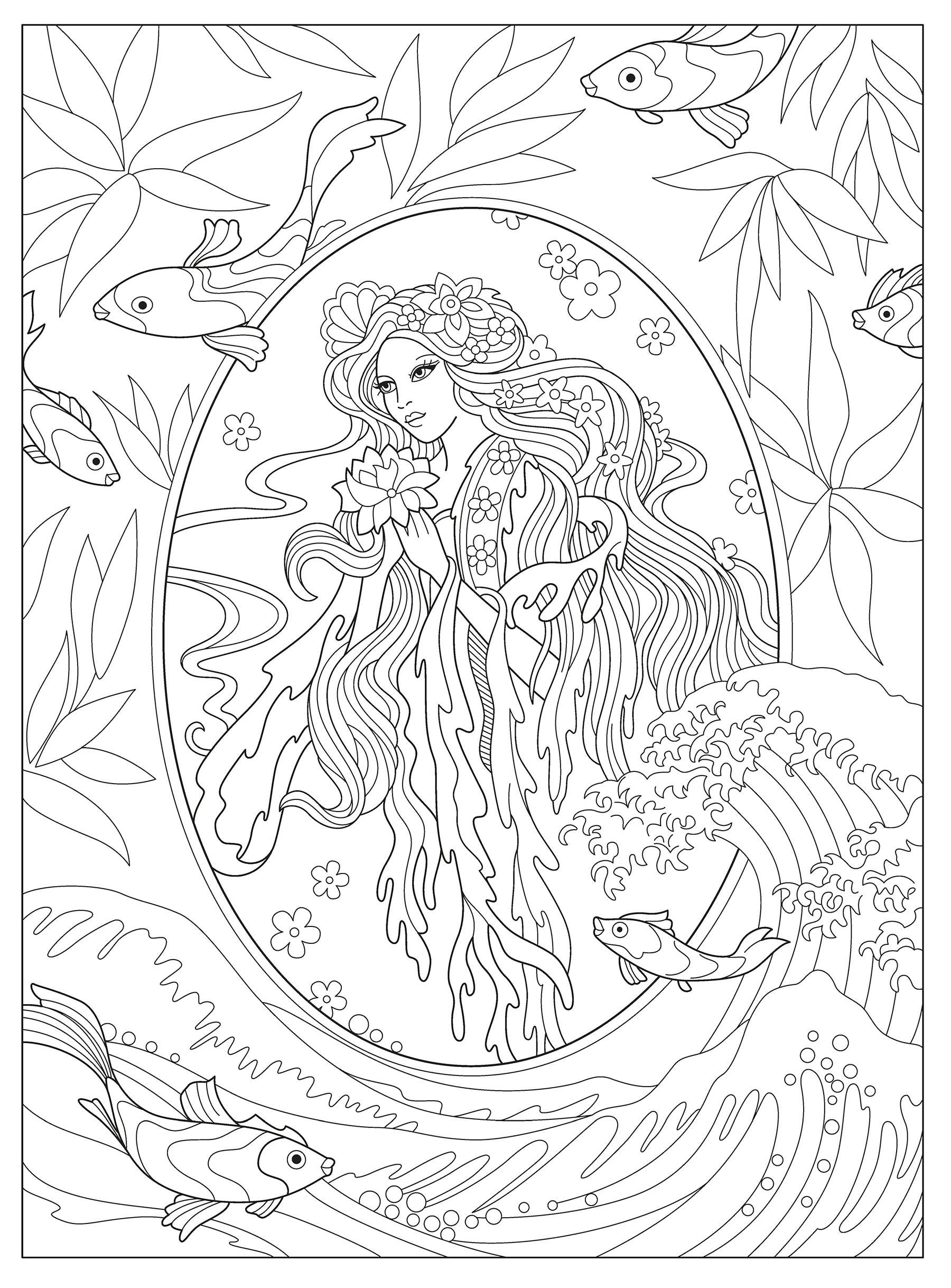 DVR Creative Haven® Coloring Books: Magnificent Mermaids