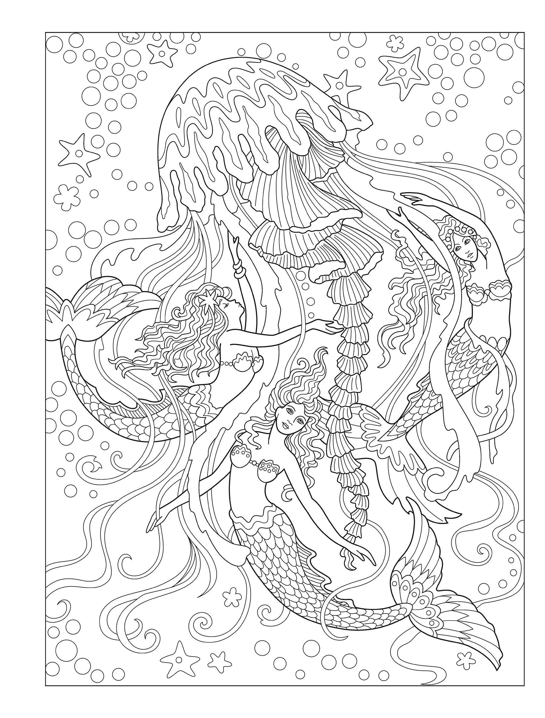 DVR Creative Haven® Coloring Books: Magnificent Mermaids