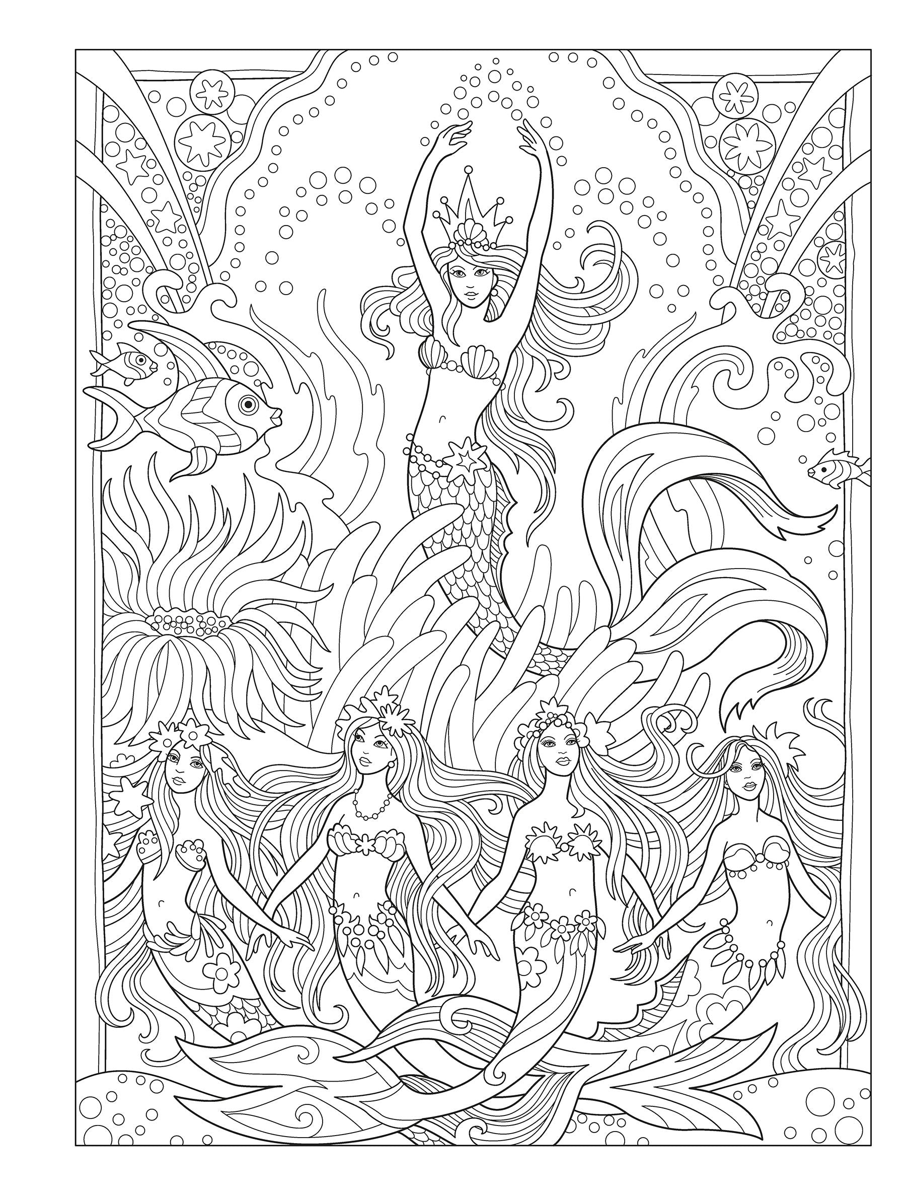 DVR Creative Haven® Coloring Books: Magnificent Mermaids