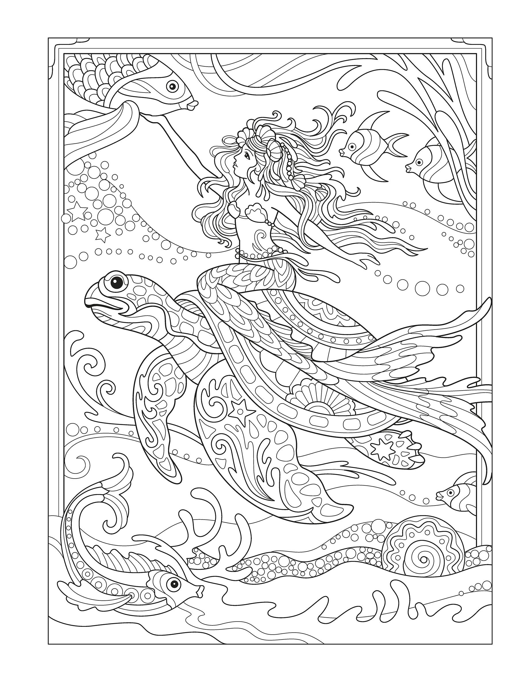DVR Creative Haven® Coloring Books: Magnificent Mermaids