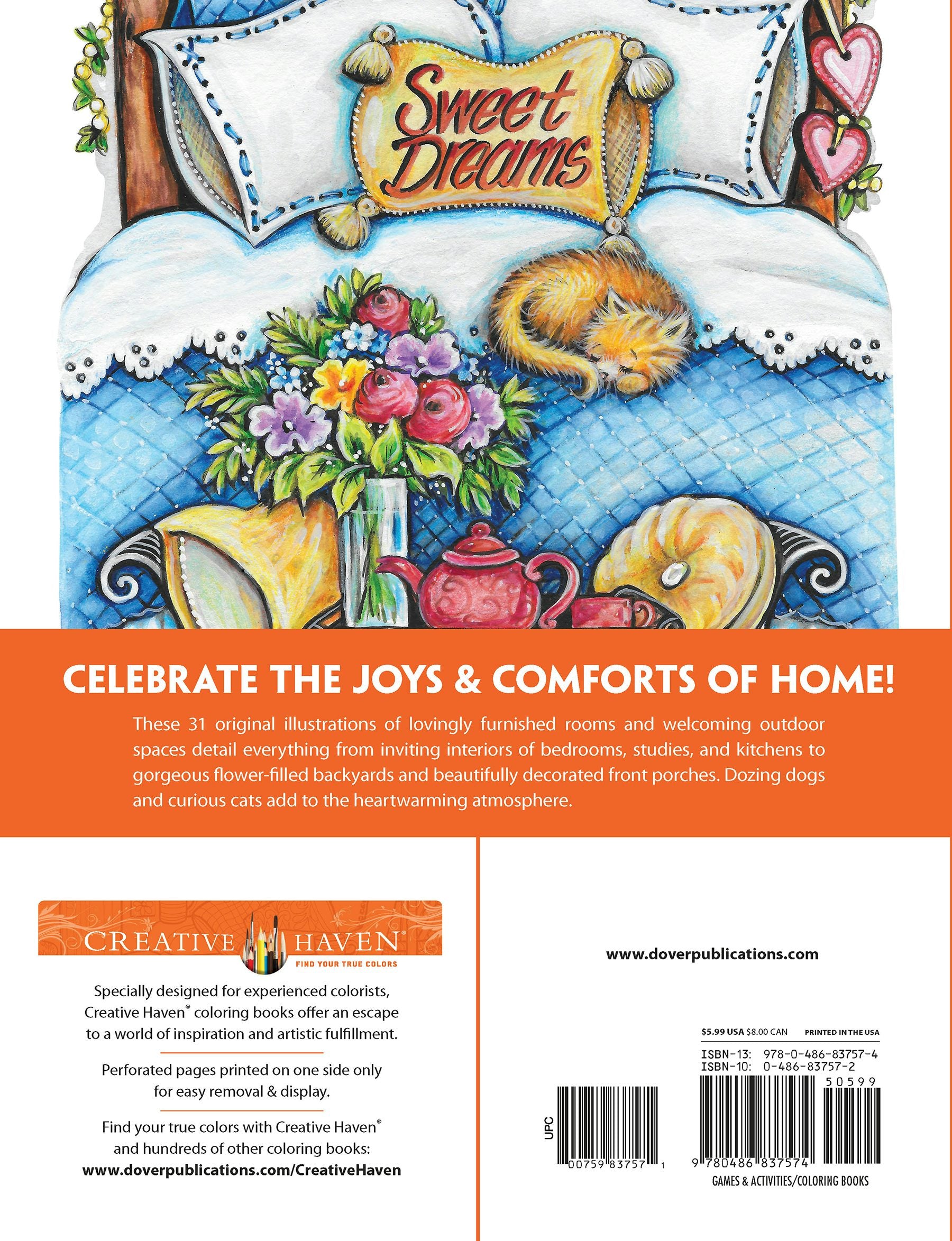 Creative Haven® Coloring Book: Home Sweet Home