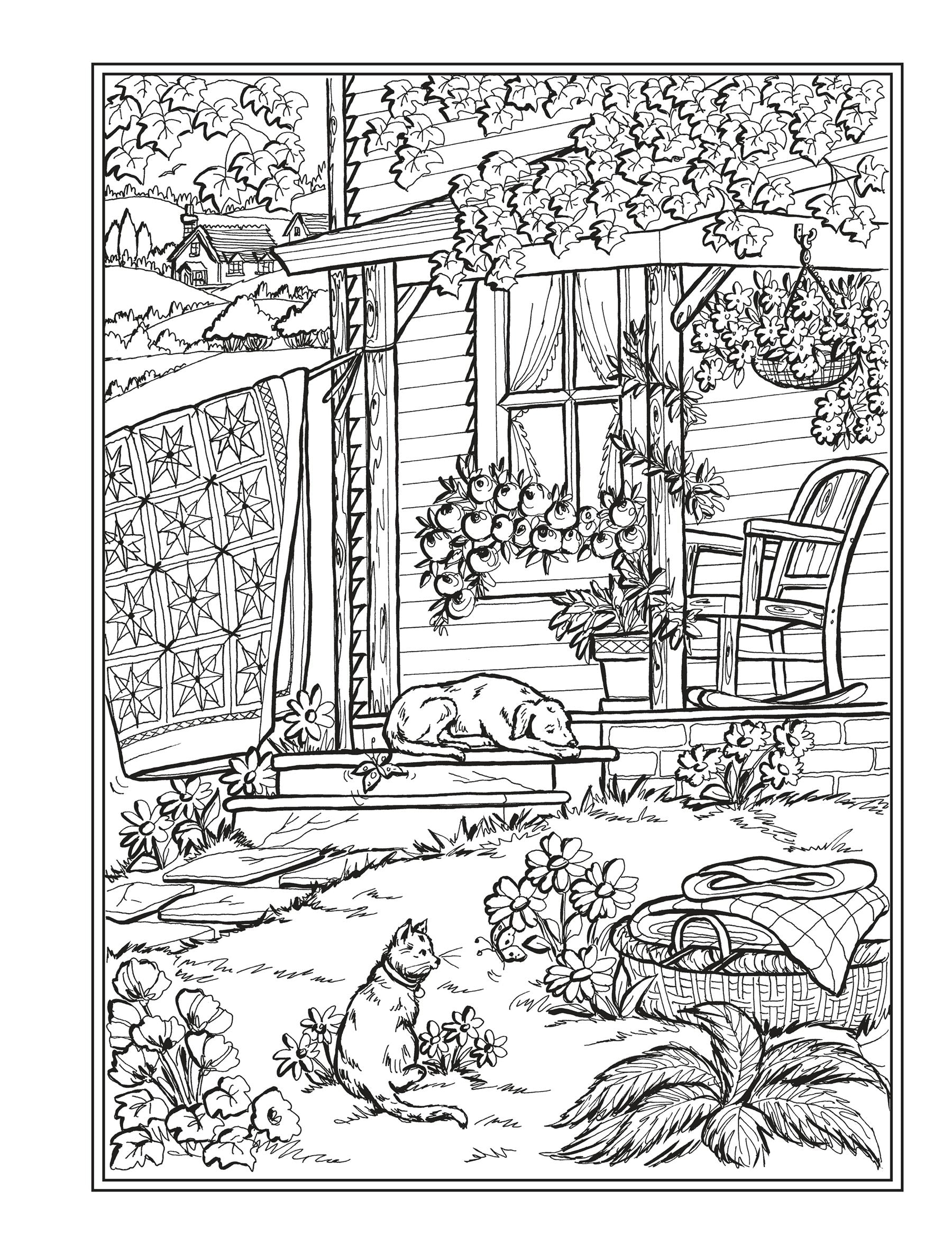 Creative Haven® Coloring Book: Home Sweet Home