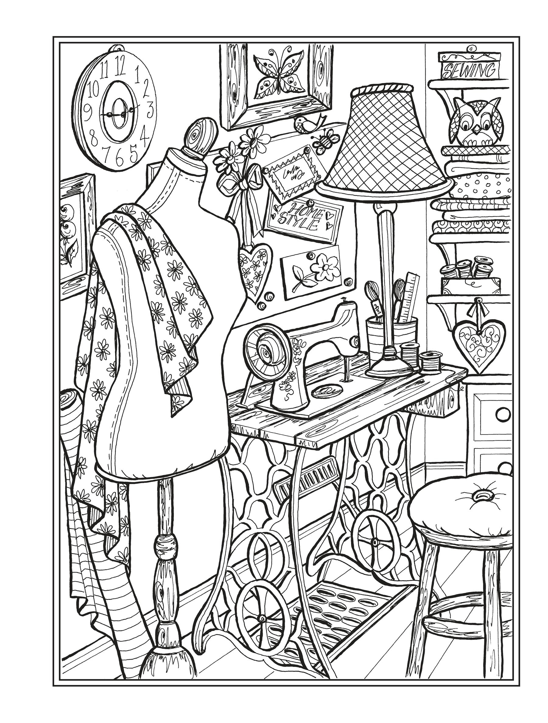 Creative Haven® Coloring Book: Home Sweet Home