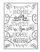 Creative Haven® Coloring Book: Home Sweet Home