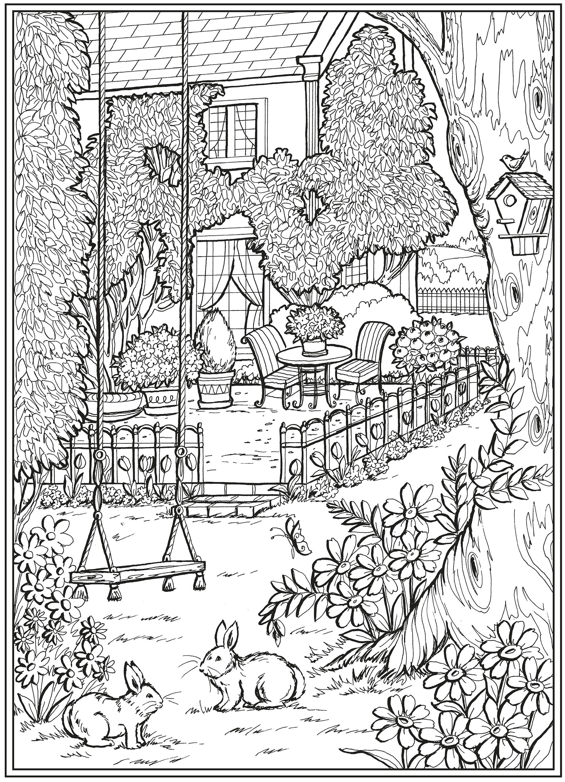 DVR Creative Haven® Coloring Book: Country Gardens