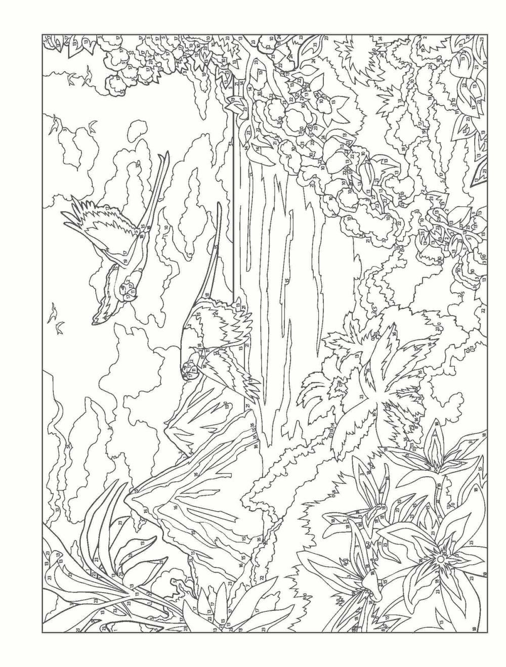 Creative Haven® Color-by-Number: By the Sea