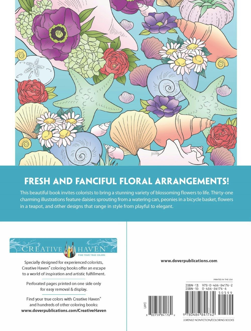 DVR Creative Haven® Coloring Book: Flower Fancy