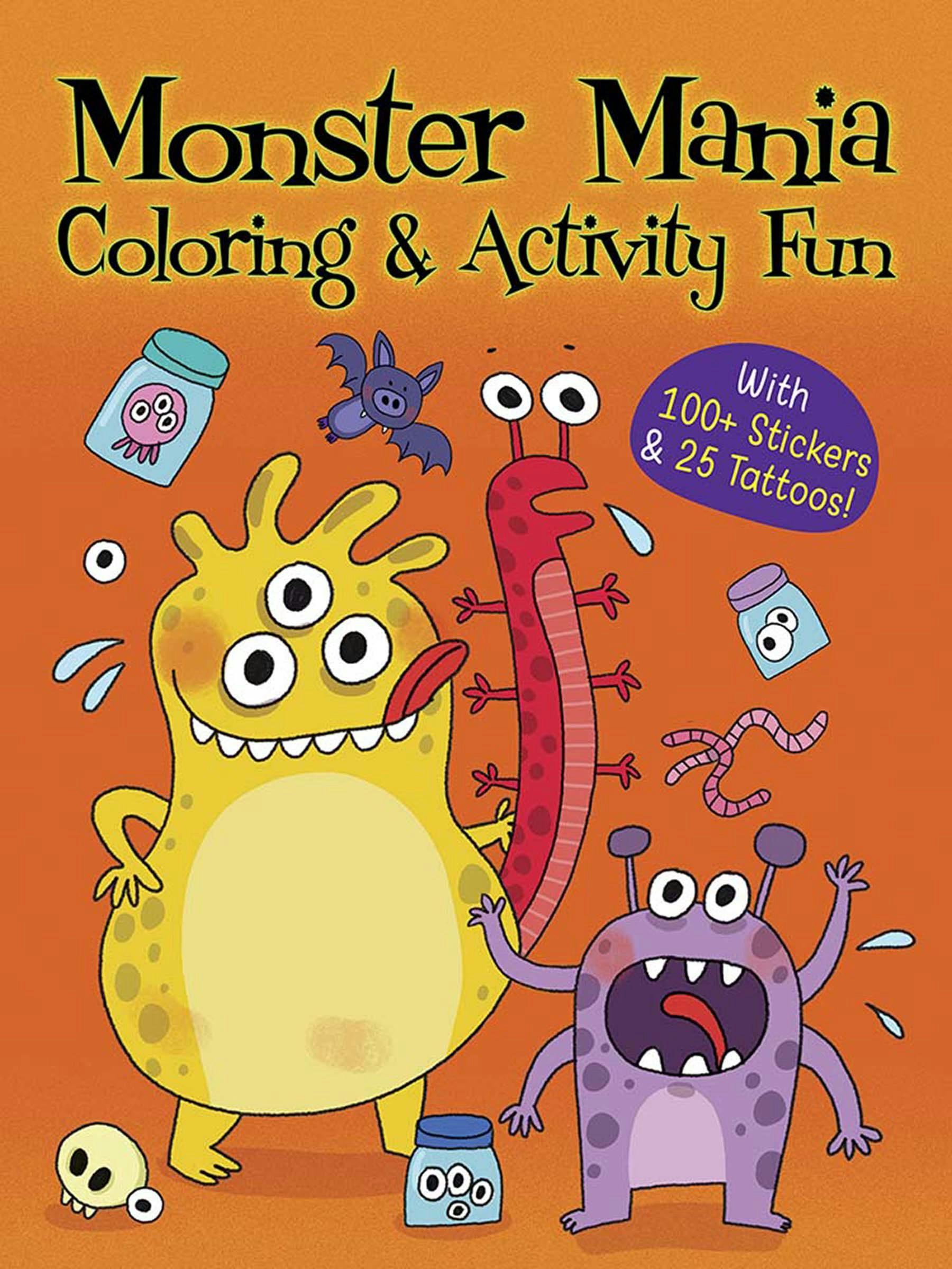 DVR Monster Mania Coloring and Activity Fun