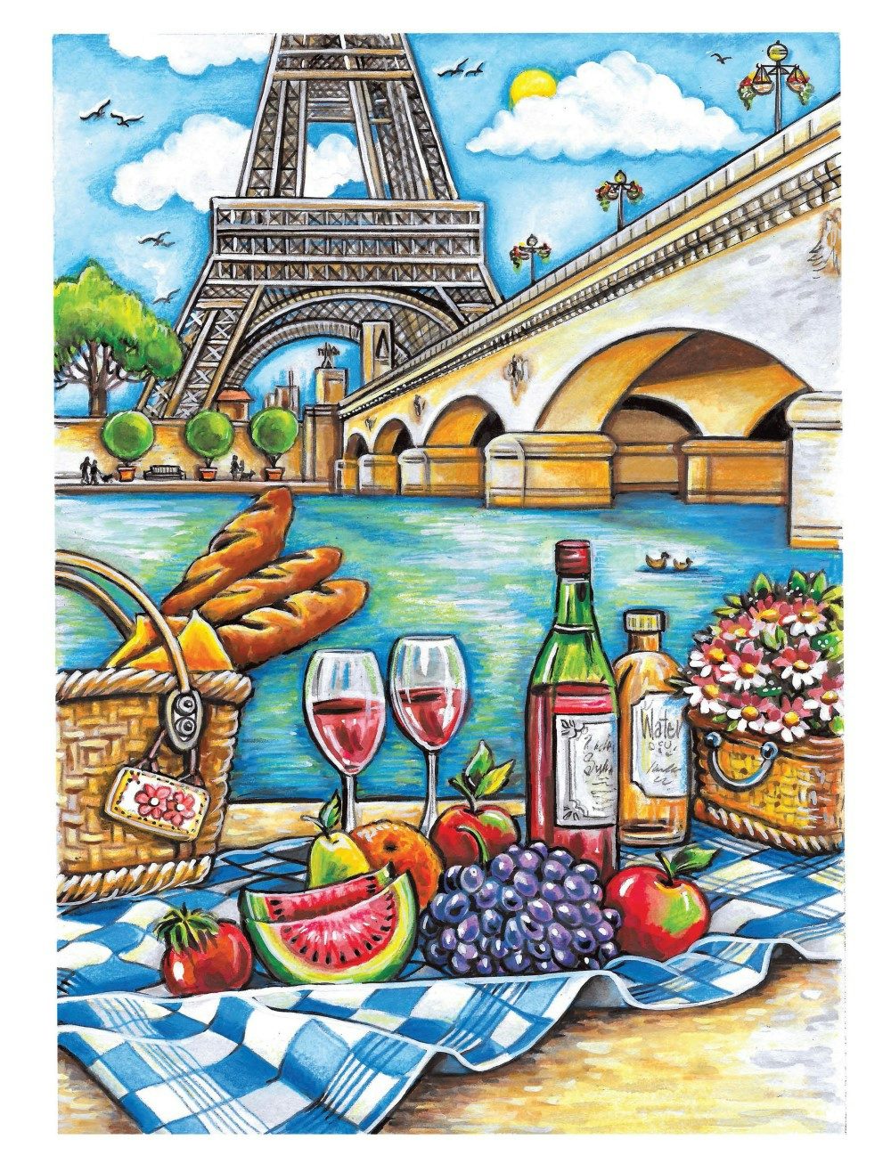 DVR Creative Haven® Coloring Book: Wish You Were Here!