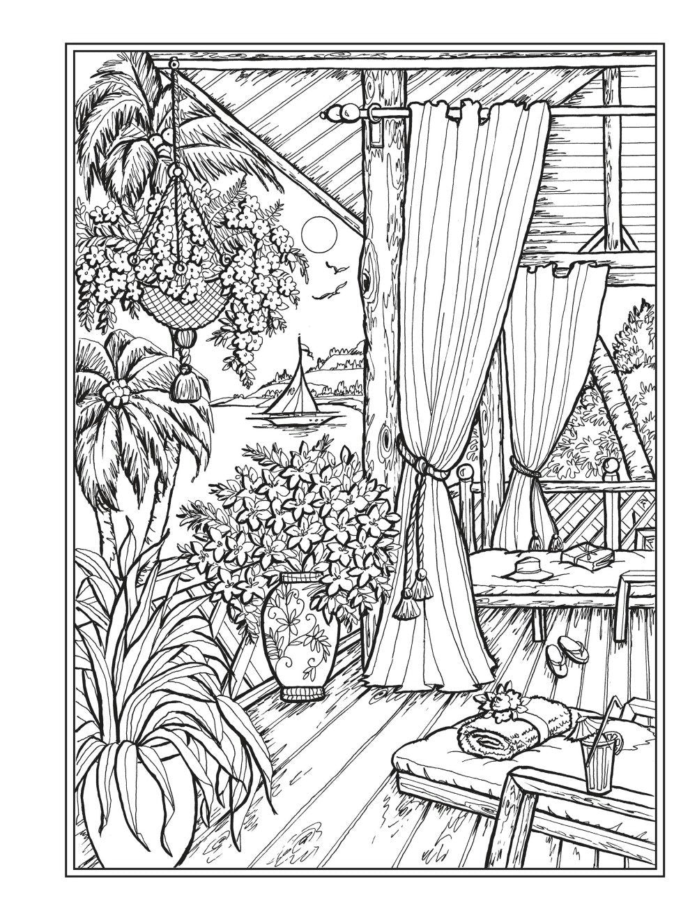 DVR Creative Haven® Coloring Book: Wish You Were Here!