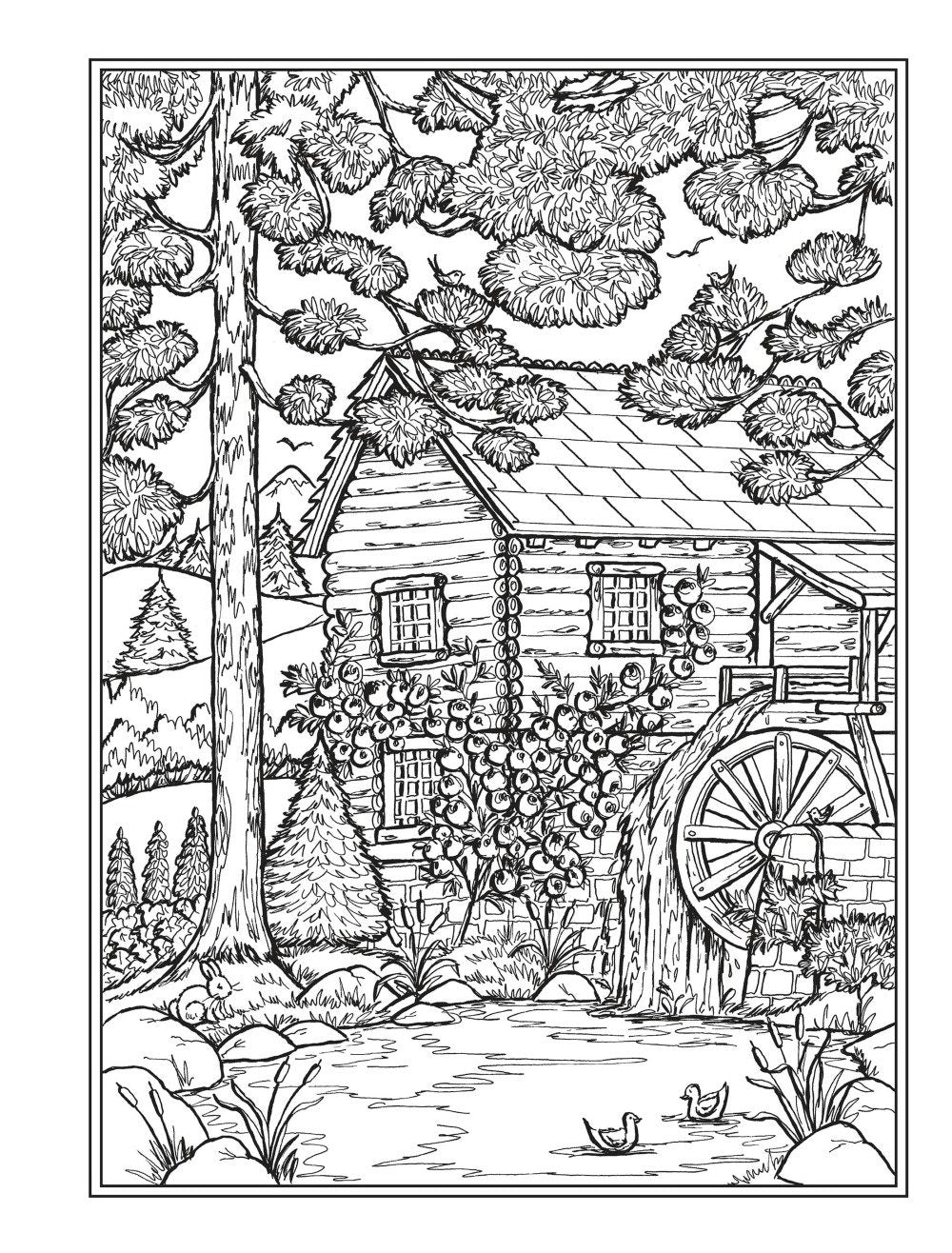 DVR Creative Haven® Coloring Book: Wish You Were Here!