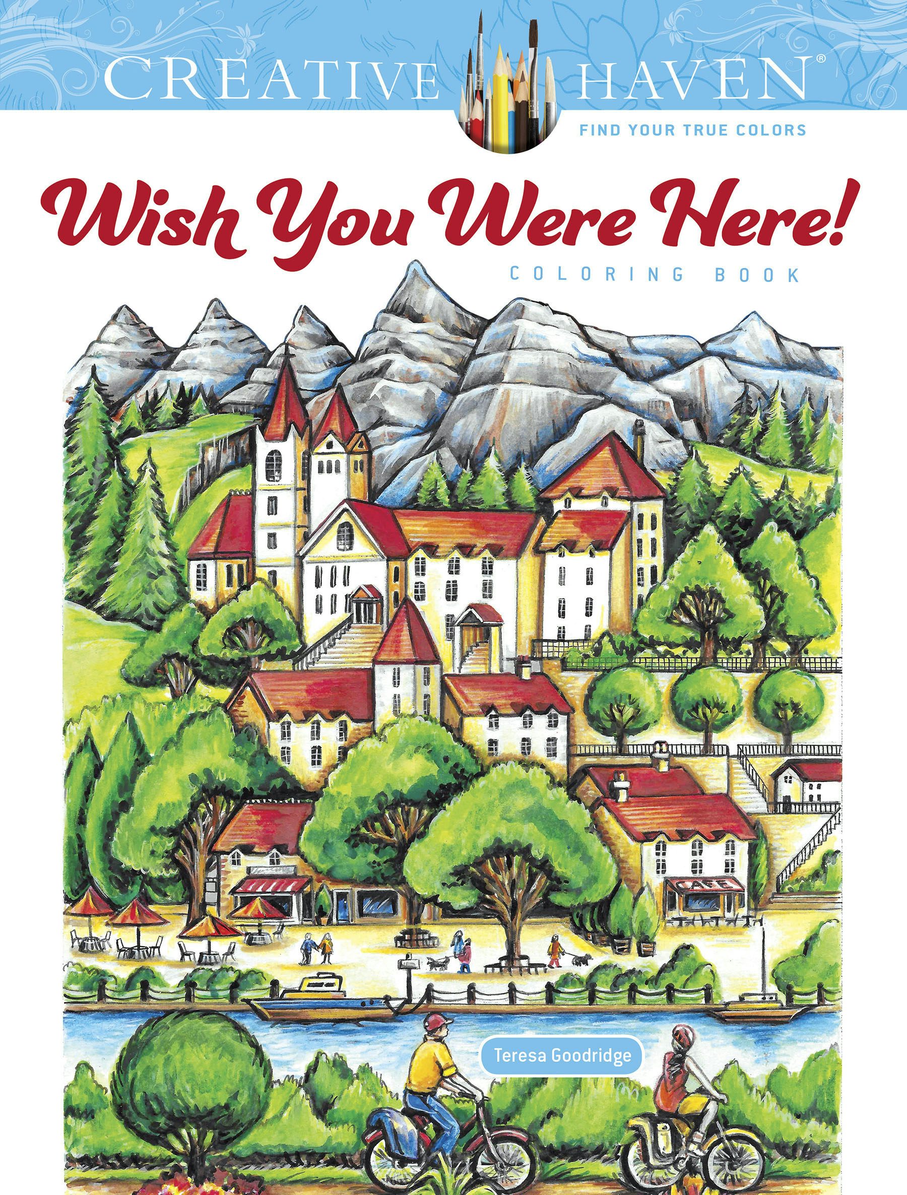 DVR Creative Haven® Coloring Book: Wish You Were Here!