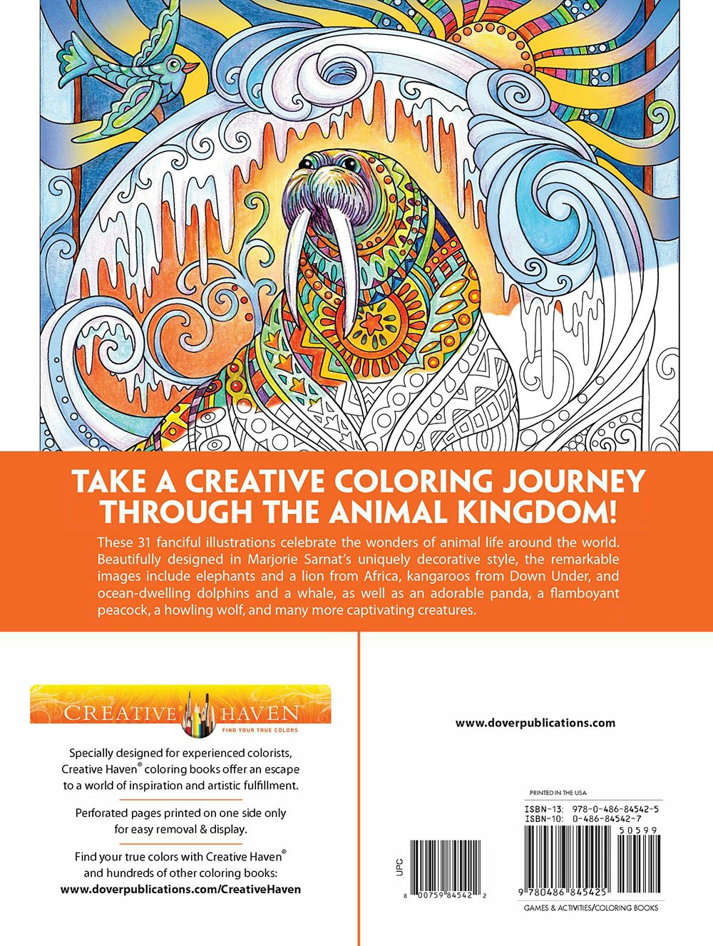 DVR Creative Haven® Coloring Book: Wondrous Wildlife