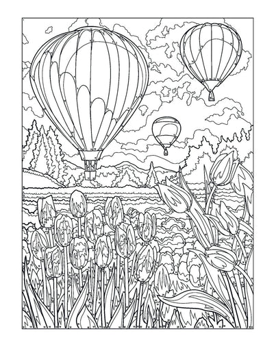 Creative Haven® Color-by-Number: Spectacular Spring Scenes