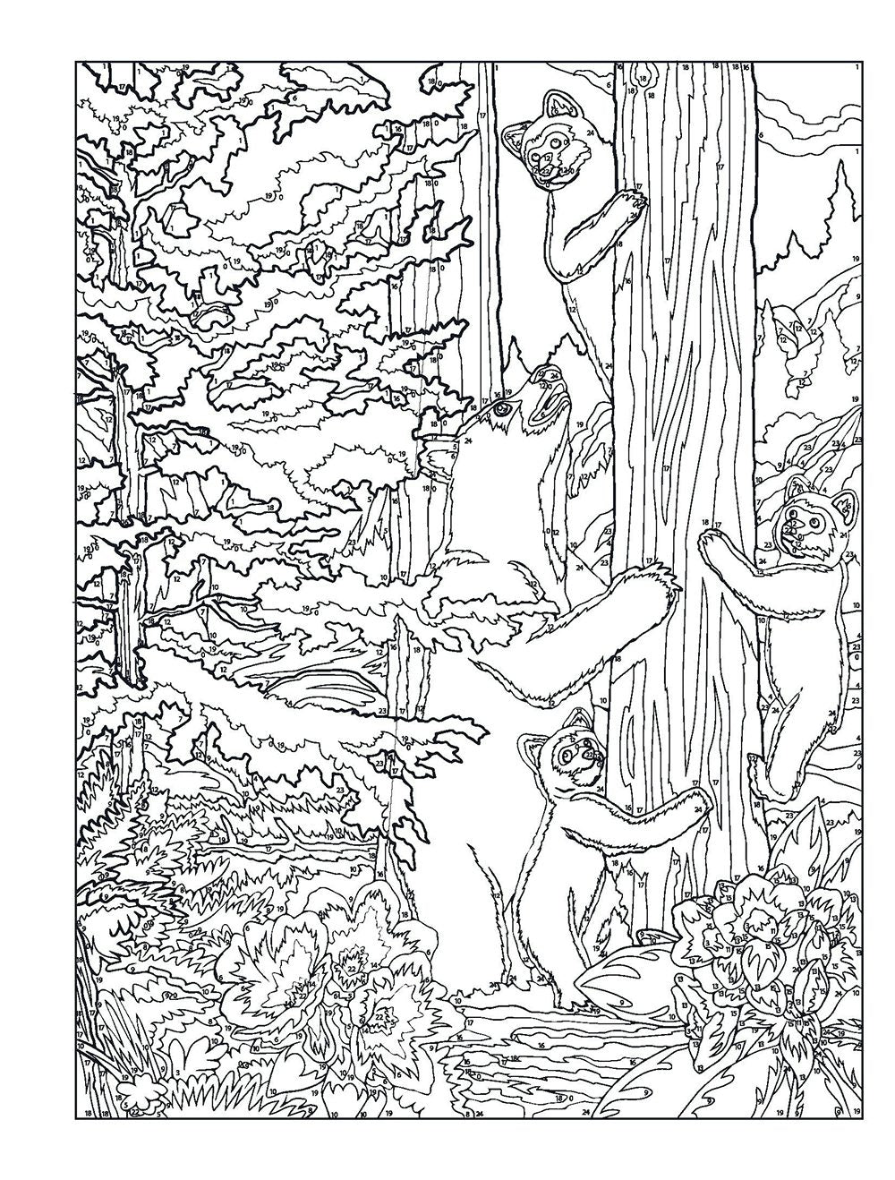 Creative Haven® Color-by-Number: Spectacular Spring Scenes