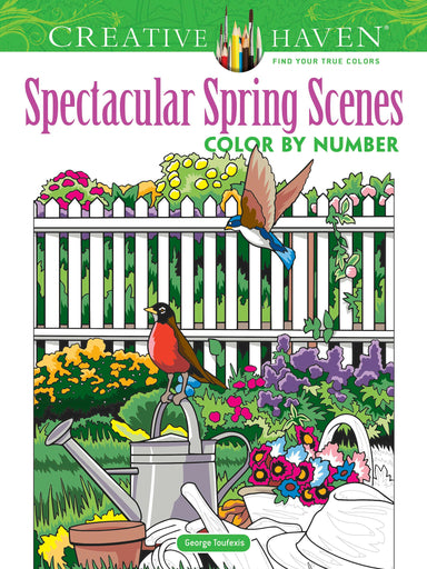 Creative Haven® Color-by-Number: Spectacular Spring Scenes