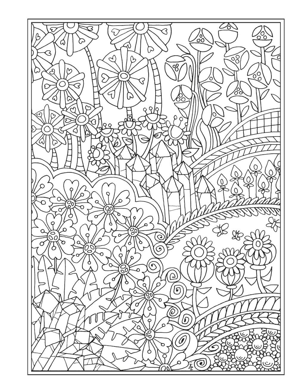 DVR Creative Haven® Coloring Book: Entangled Gardens