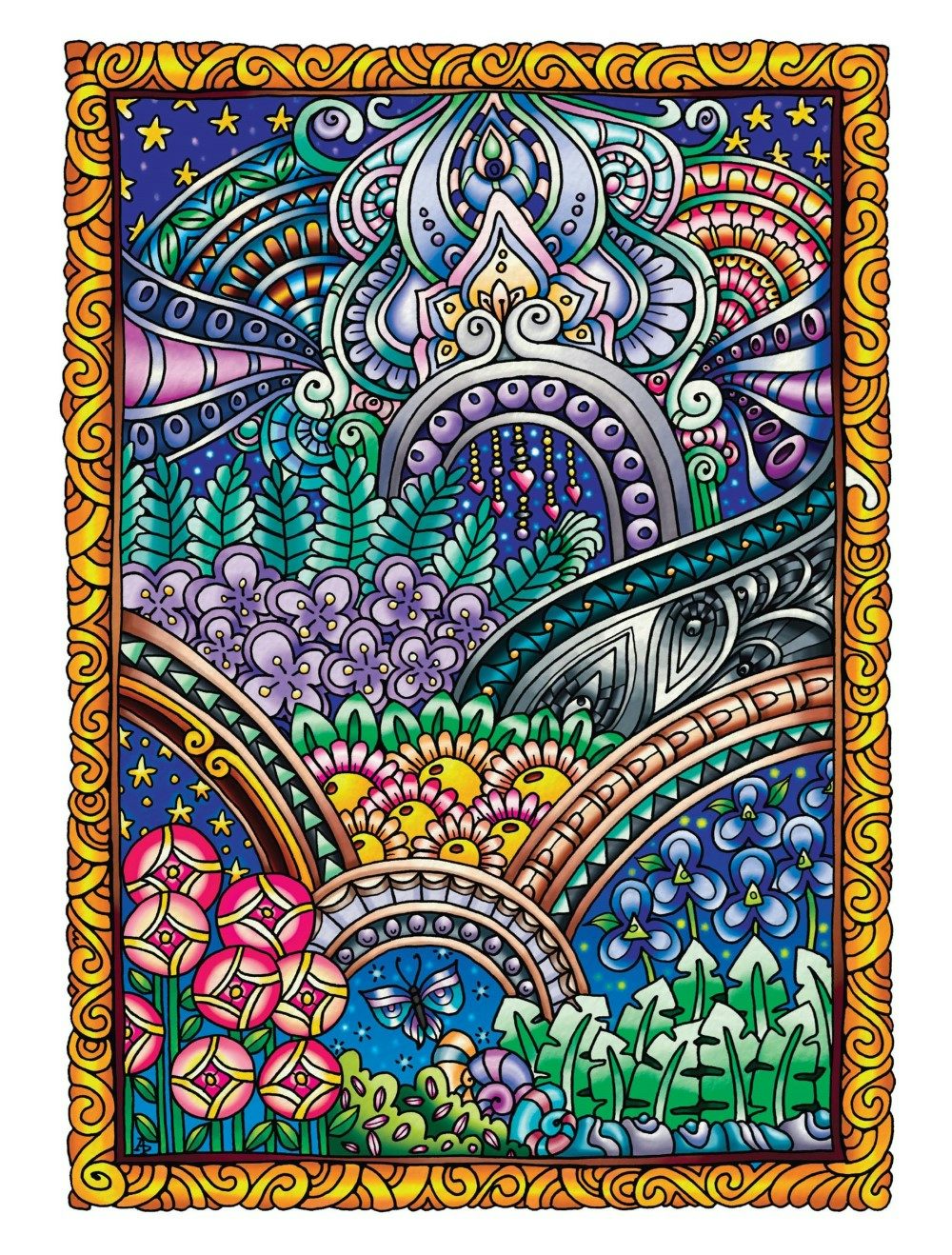 DVR Creative Haven® Coloring Book: Entangled Gardens
