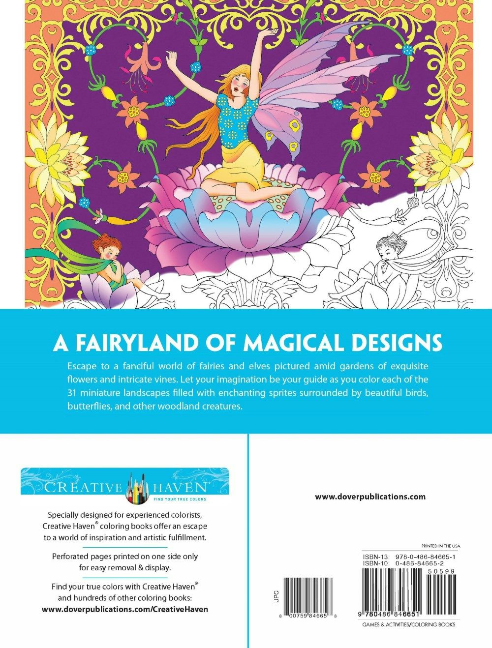 DVR Creative Haven® Coloring Book: Fairy Gardens
