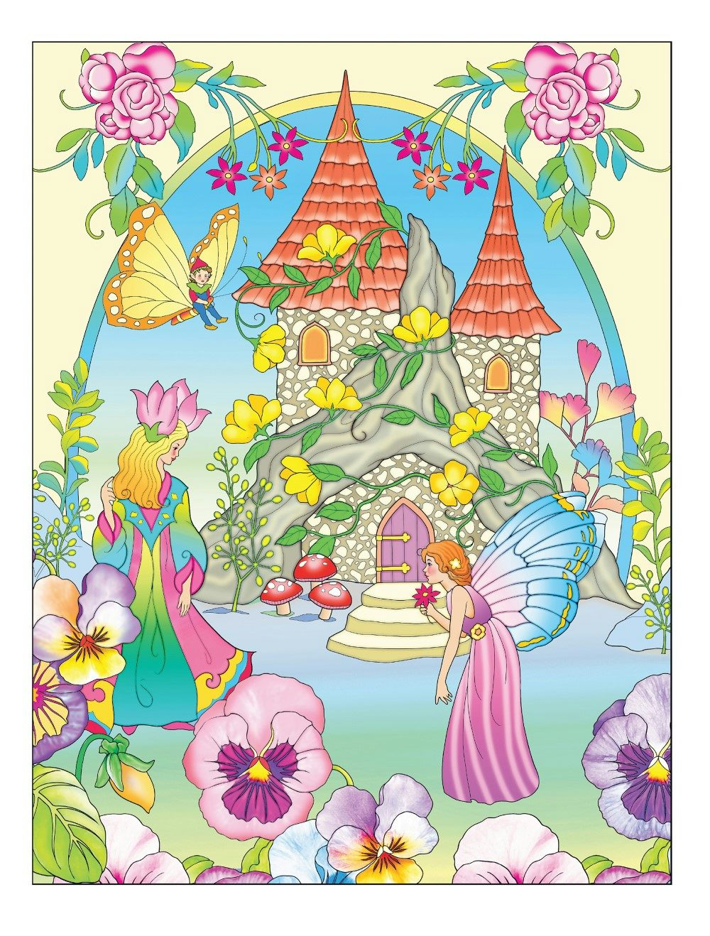 DVR Creative Haven® Coloring Book: Fairy Gardens