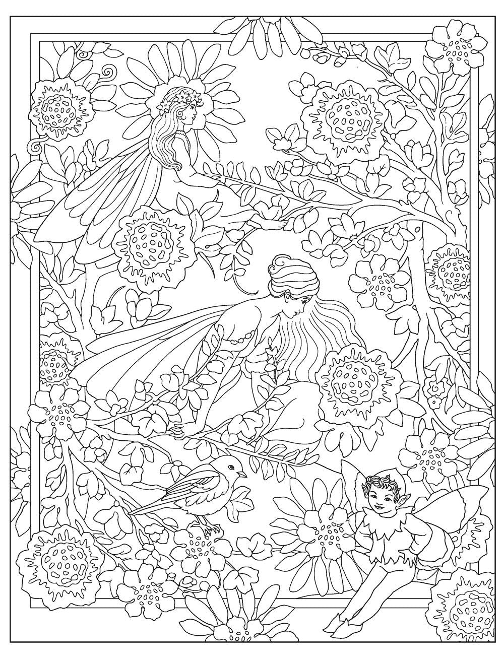 DVR Creative Haven® Coloring Book: Fairy Gardens
