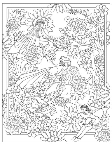 DVR Creative Haven® Coloring Book: Fairy Gardens