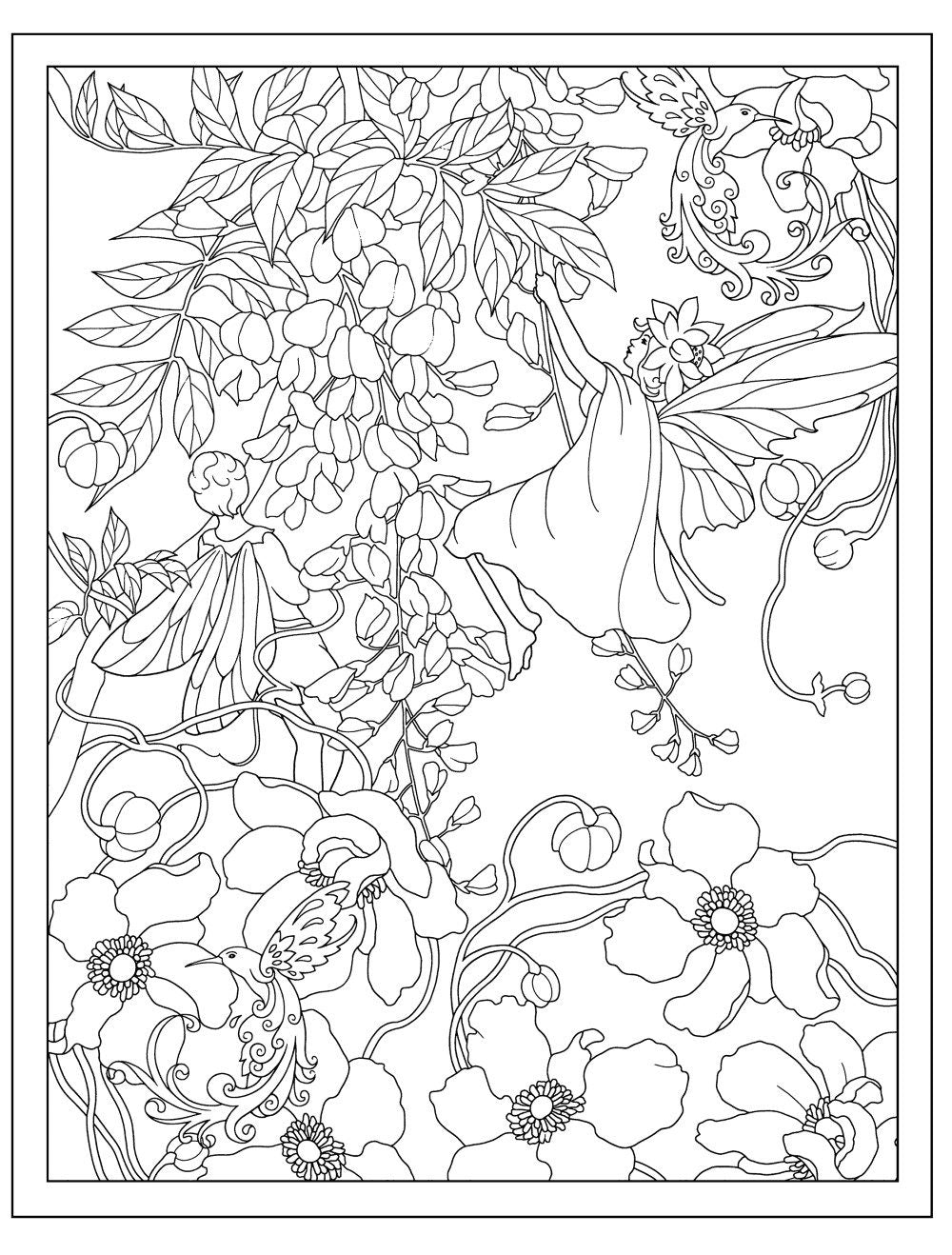 DVR Creative Haven® Coloring Book: Fairy Gardens
