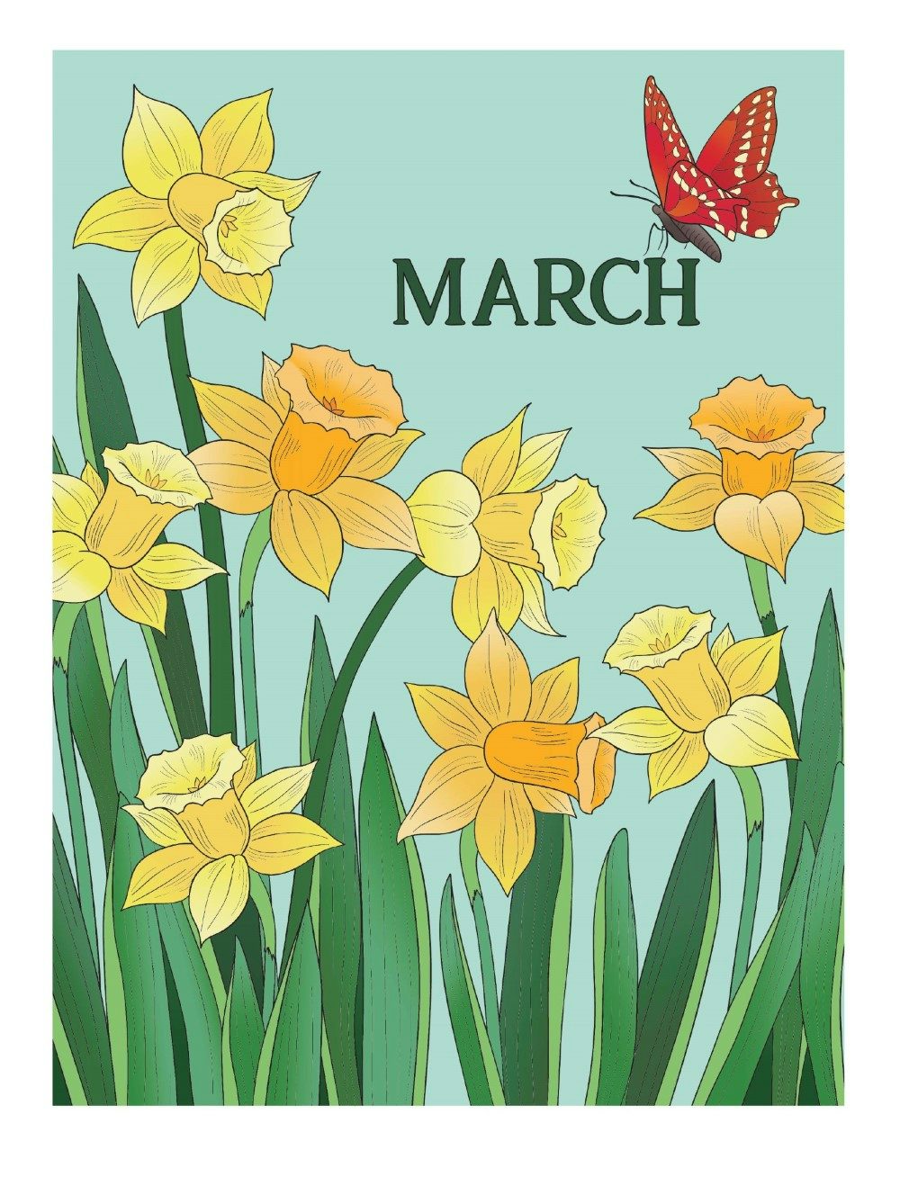 DVR Creative Haven® Coloring Book: A Year In Flowers