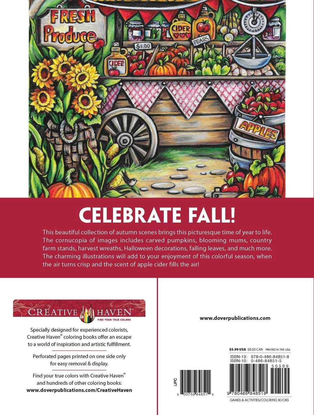 DVR Creative Haven® Coloring Book: Autumn Charm