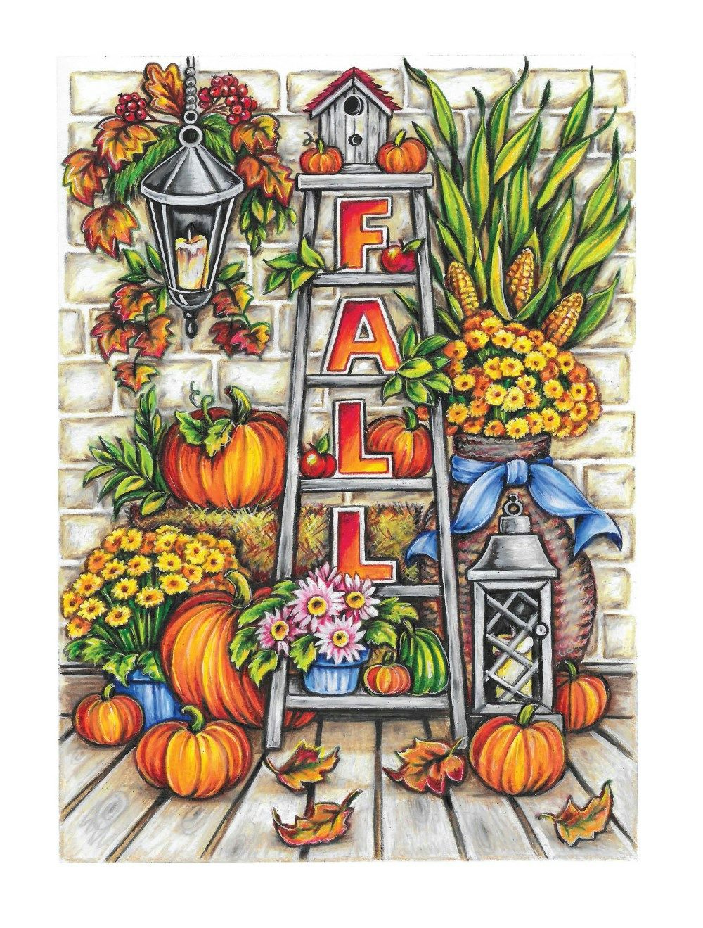 DVR Creative Haven® Coloring Book: Autumn Charm