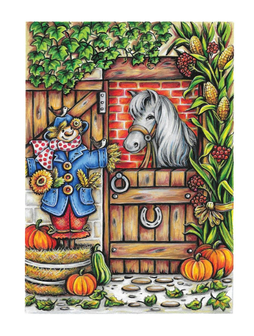 DVR Creative Haven® Coloring Book: Autumn Charm