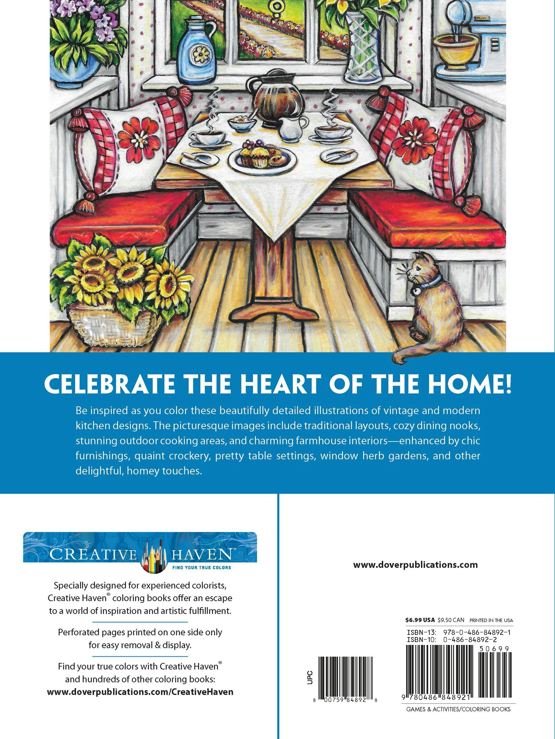 Creative Haven® Coloring Book: Country Kitchen Charm
