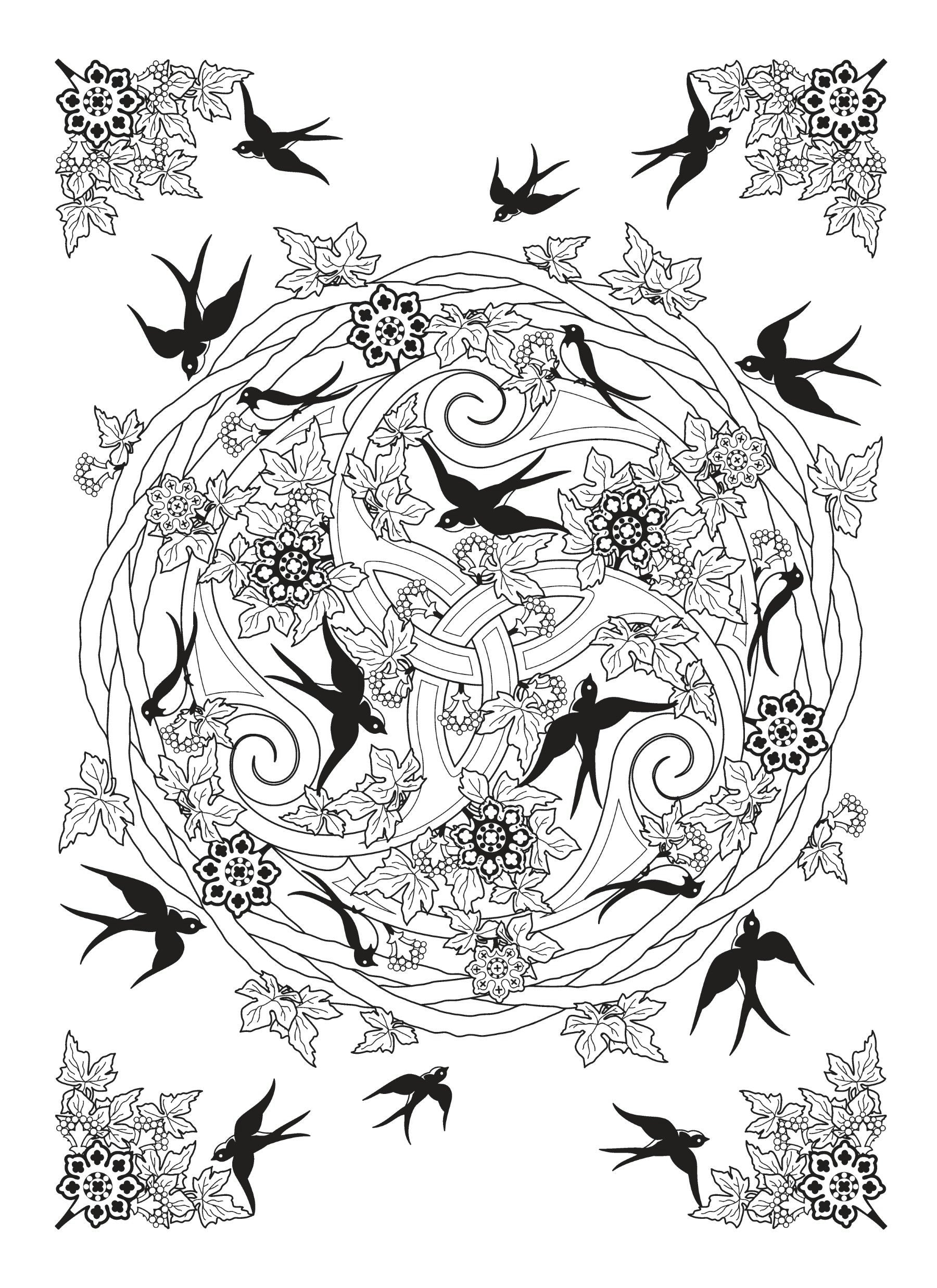 Creative Haven® Coloring Book: Celtic Nature Designs
