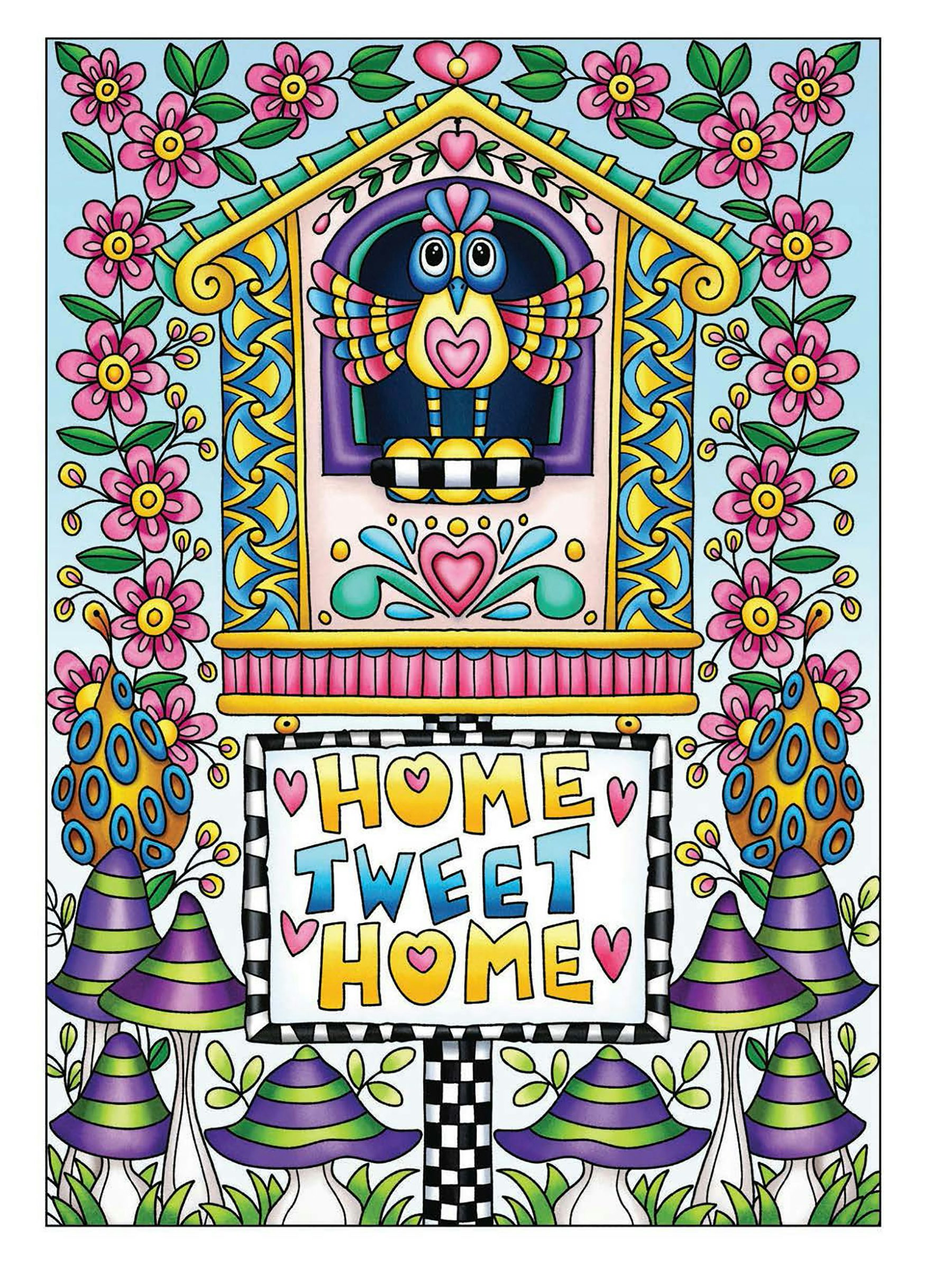 Creative Haven® Coloring Book: Fanciful Birds