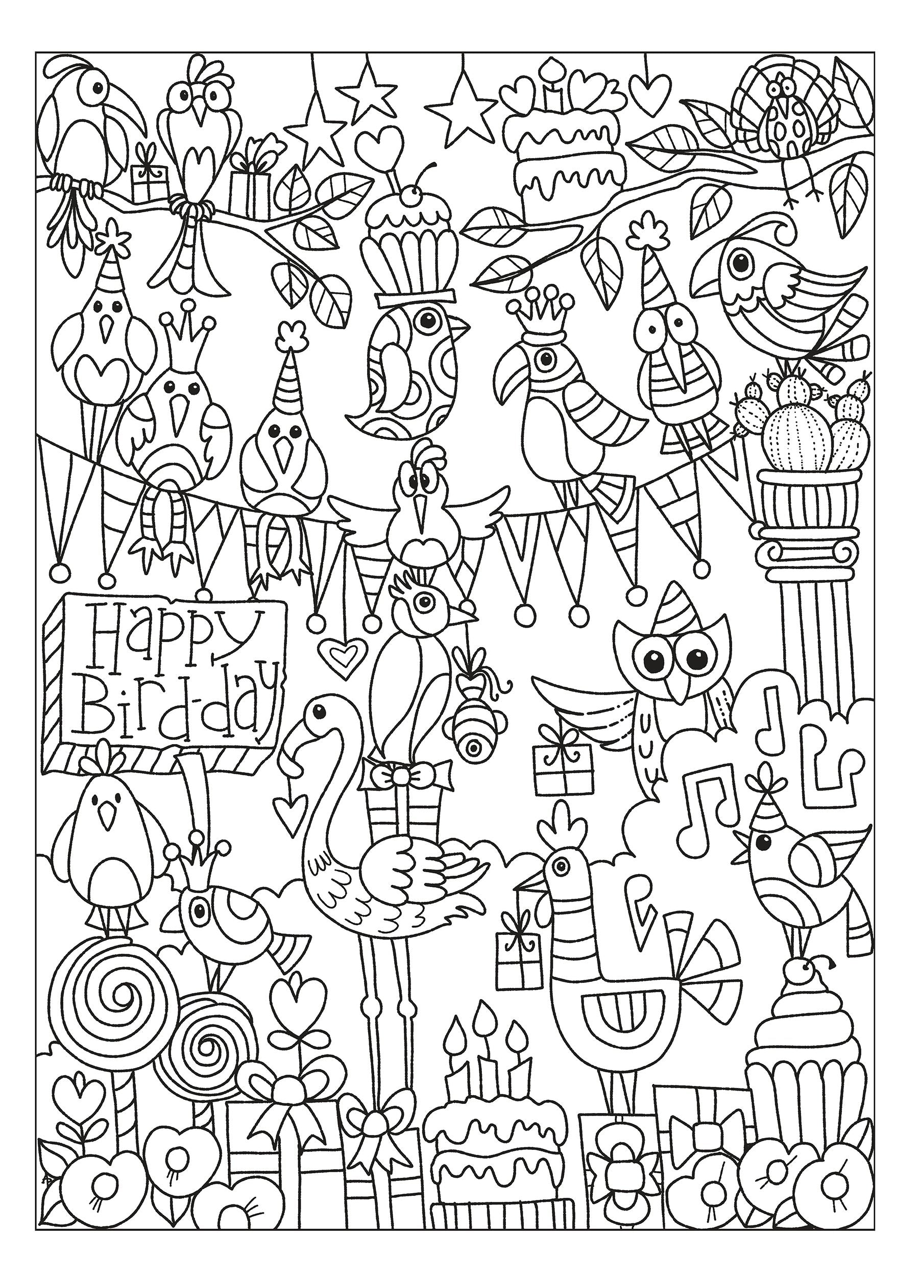 Creative Haven® Coloring Book: Fanciful Birds