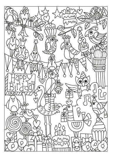 Creative Haven® Coloring Book: Fanciful Birds